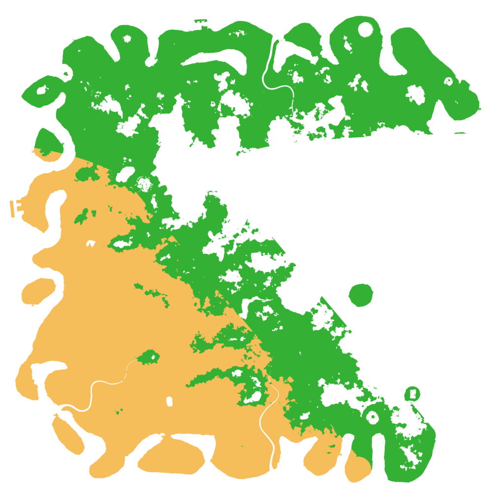 Biome Rust Map: Procedural Map, Size: 6000, Seed: 45877