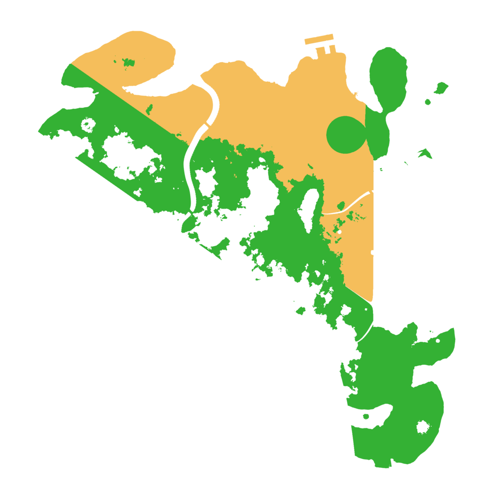 Biome Rust Map: Procedural Map, Size: 3500, Seed: 339265