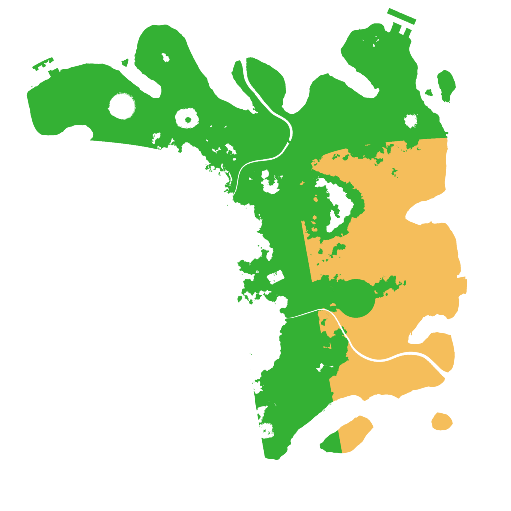 Biome Rust Map: Procedural Map, Size: 3500, Seed: 1929905452