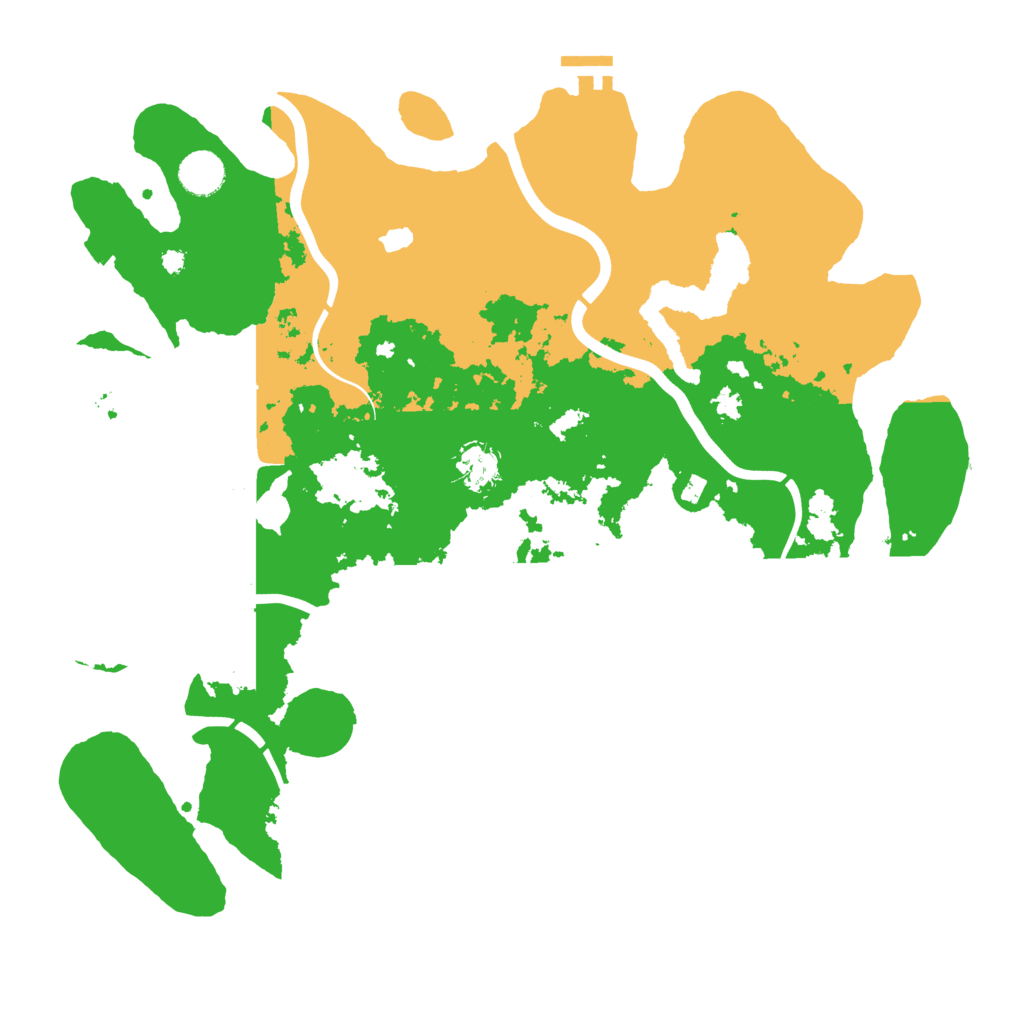 Biome Rust Map: Procedural Map, Size: 4000, Seed: 50505