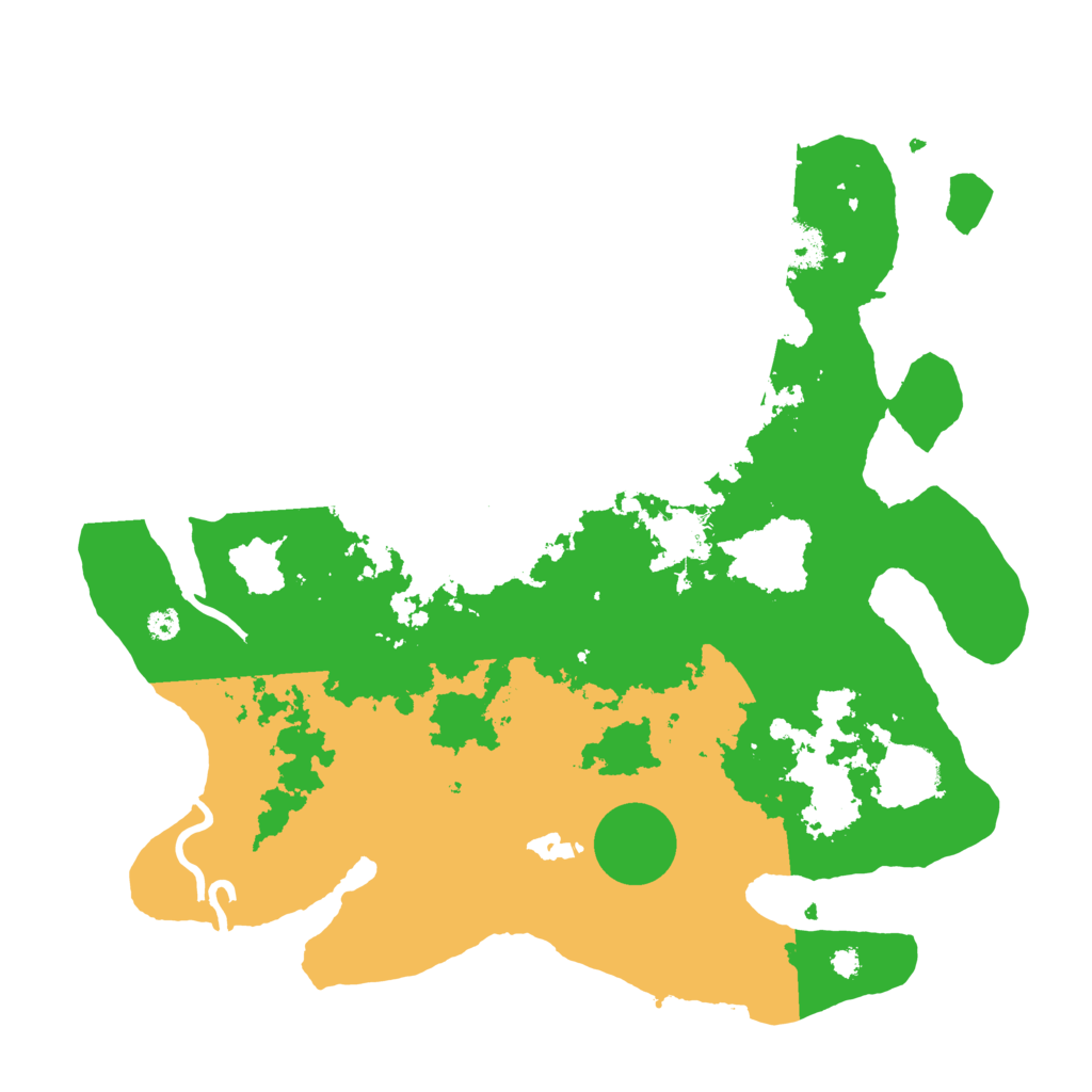 Biome Rust Map: Procedural Map, Size: 3500, Seed: 515123