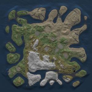 Thumbnail Rust Map: Procedural Map, Size: 4500, Seed: 4444, 19 Monuments