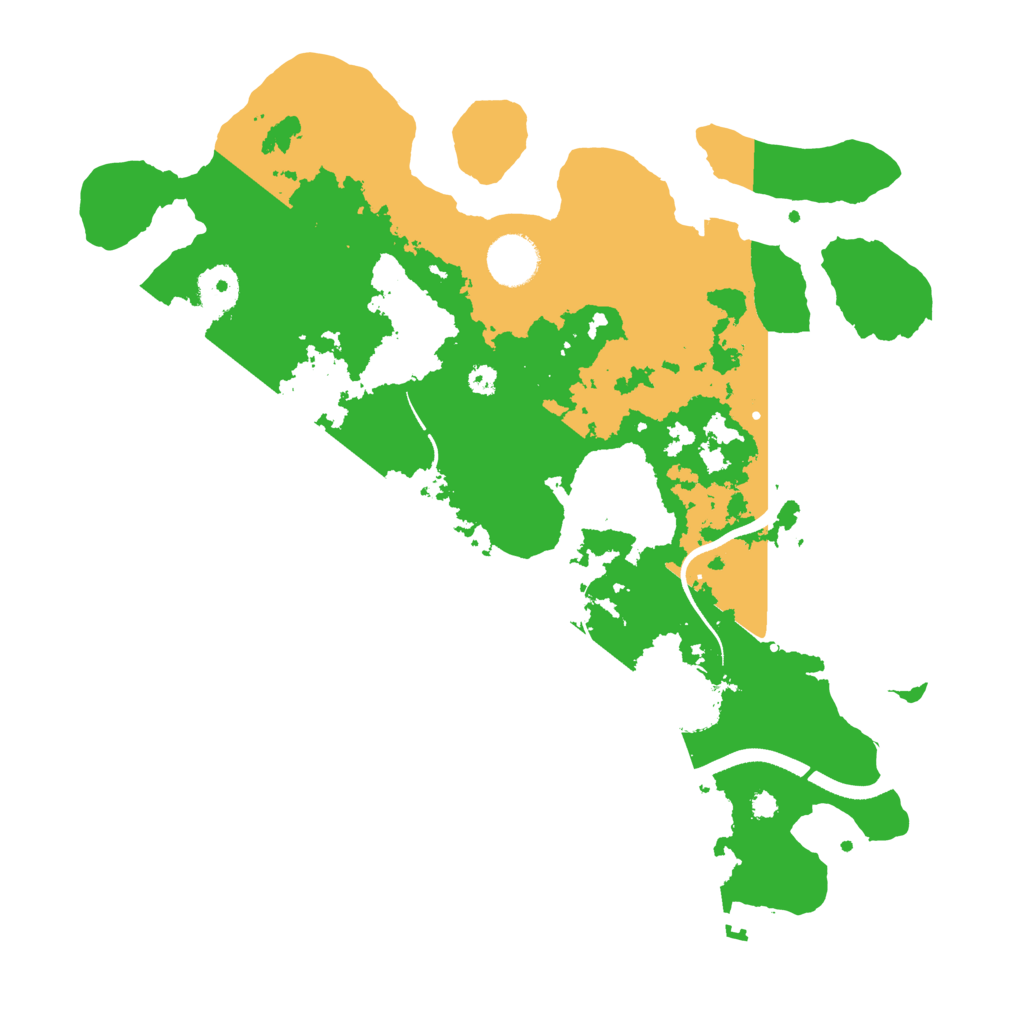 Biome Rust Map: Procedural Map, Size: 3500, Seed: 91161284
