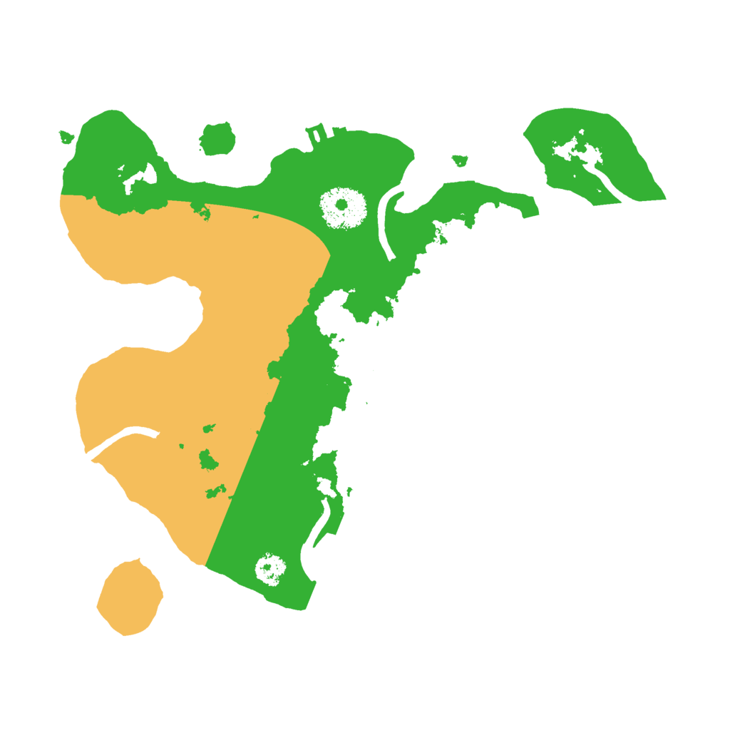 Biome Rust Map: Procedural Map, Size: 2500, Seed: 81021