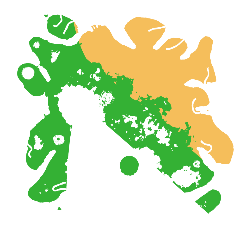 Biome Rust Map: Procedural Map, Size: 3500, Seed: 1302892549