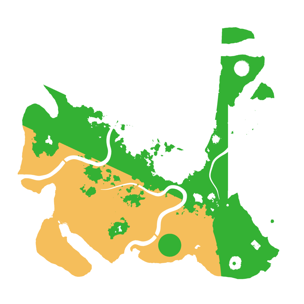 Biome Rust Map: Procedural Map, Size: 3500, Seed: 347838