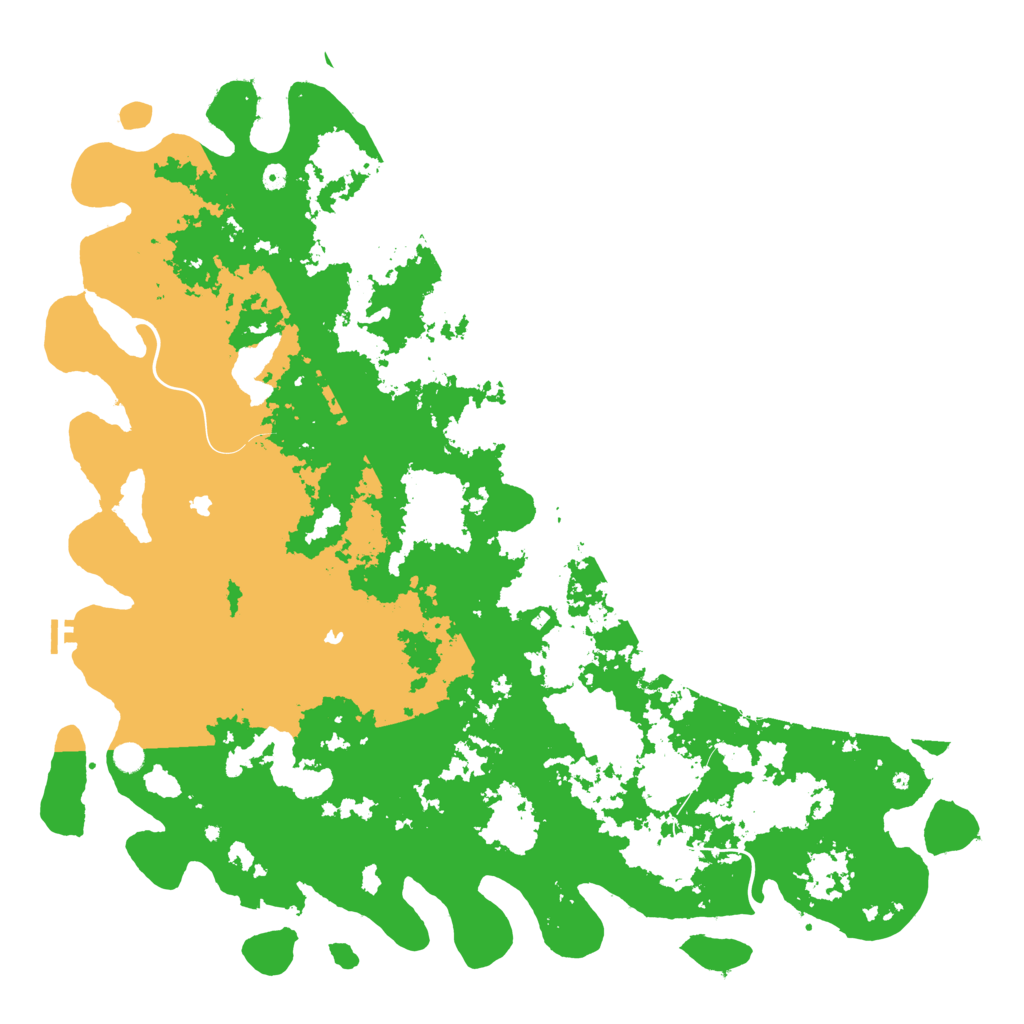 Biome Rust Map: Procedural Map, Size: 6000, Seed: 92579206