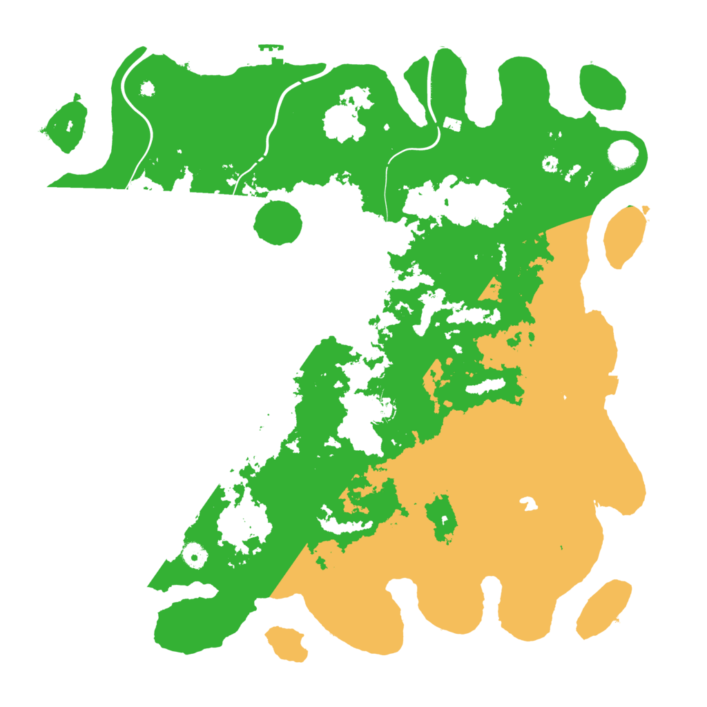 Biome Rust Map: Procedural Map, Size: 4300, Seed: 2007975791