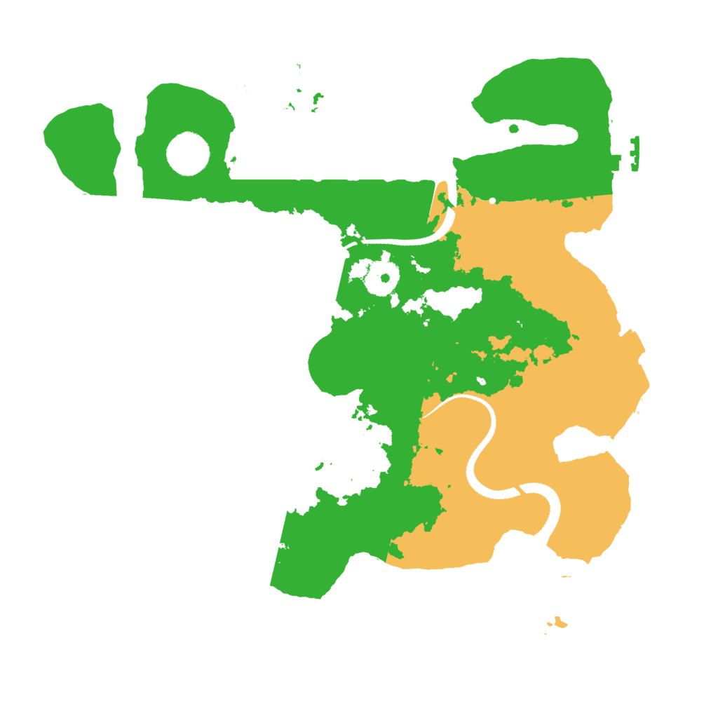 Biome Rust Map: Procedural Map, Size: 3100, Seed: 1000