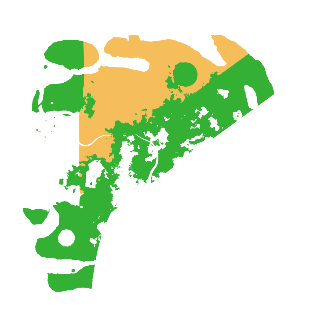 Biome Rust Map: Procedural Map, Size: 3500, Seed: 45761