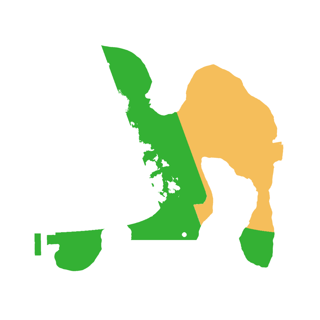 Biome Rust Map: Procedural Map, Size: 2000, Seed: 464165