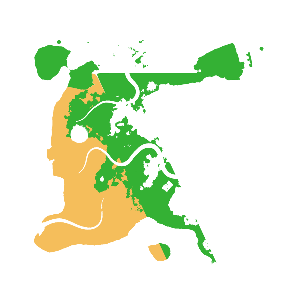 Biome Rust Map: Procedural Map, Size: 3000, Seed: 215148359