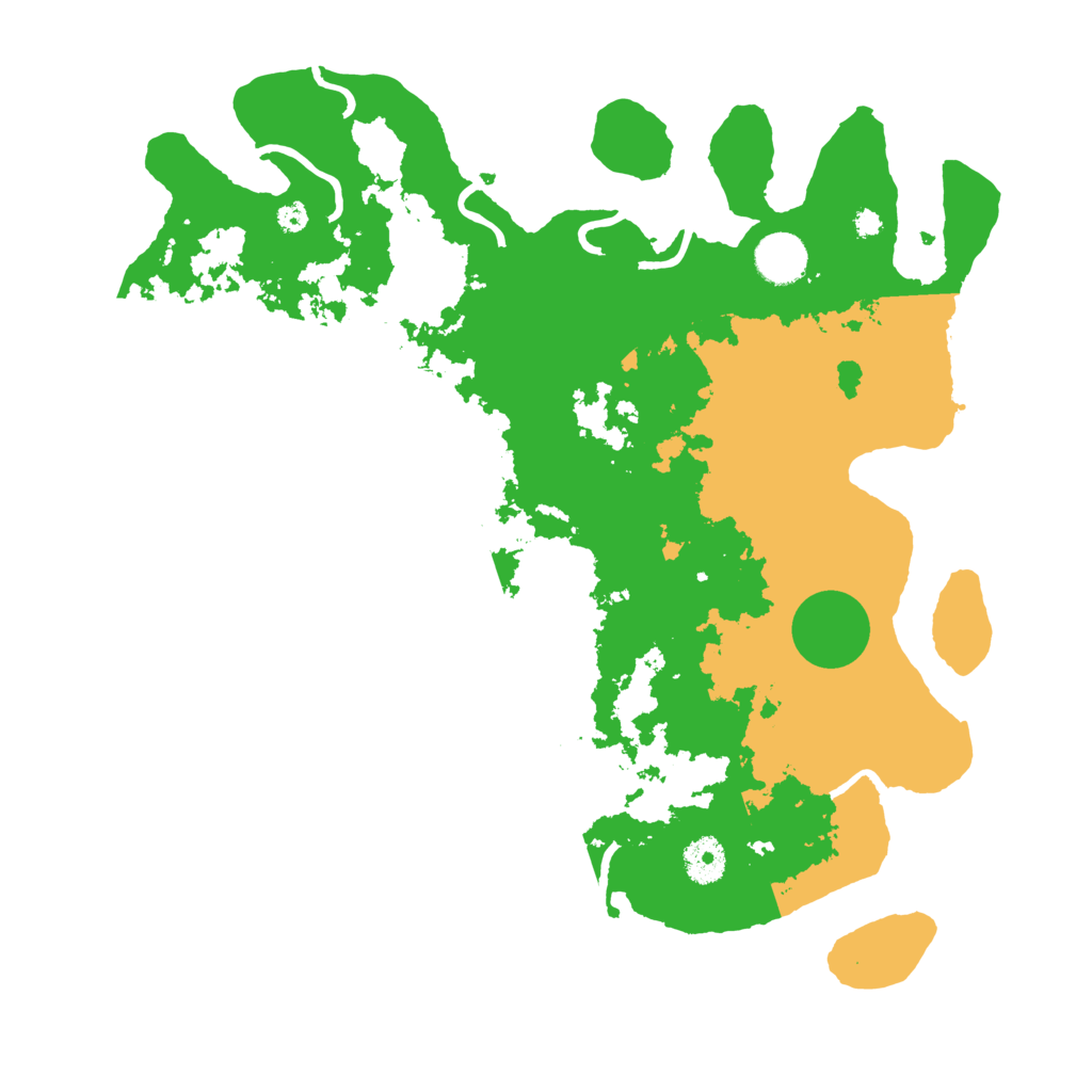 Biome Rust Map: Procedural Map, Size: 3700, Seed: 91842