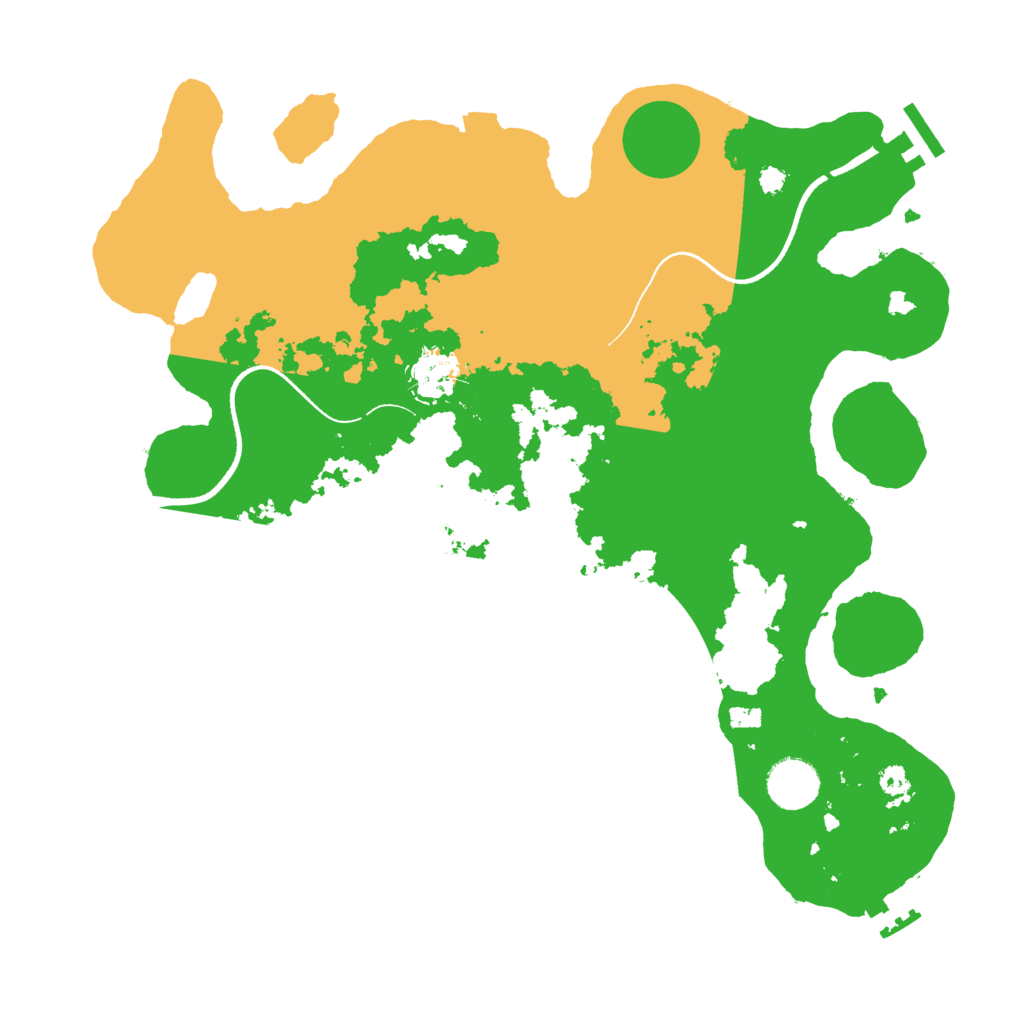 Biome Rust Map: Procedural Map, Size: 3500, Seed: 5452674