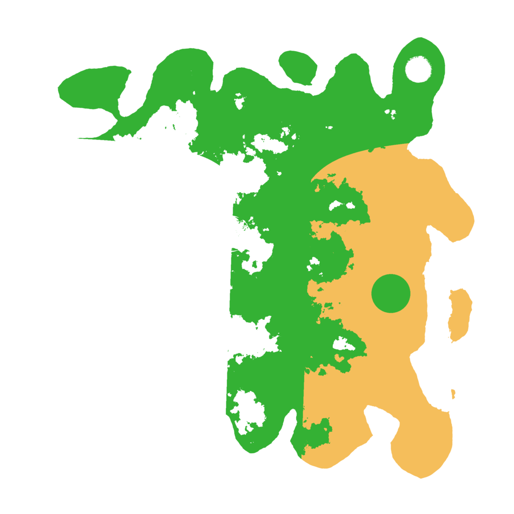 Biome Rust Map: Barren, Size: 3500, Seed: 22102943