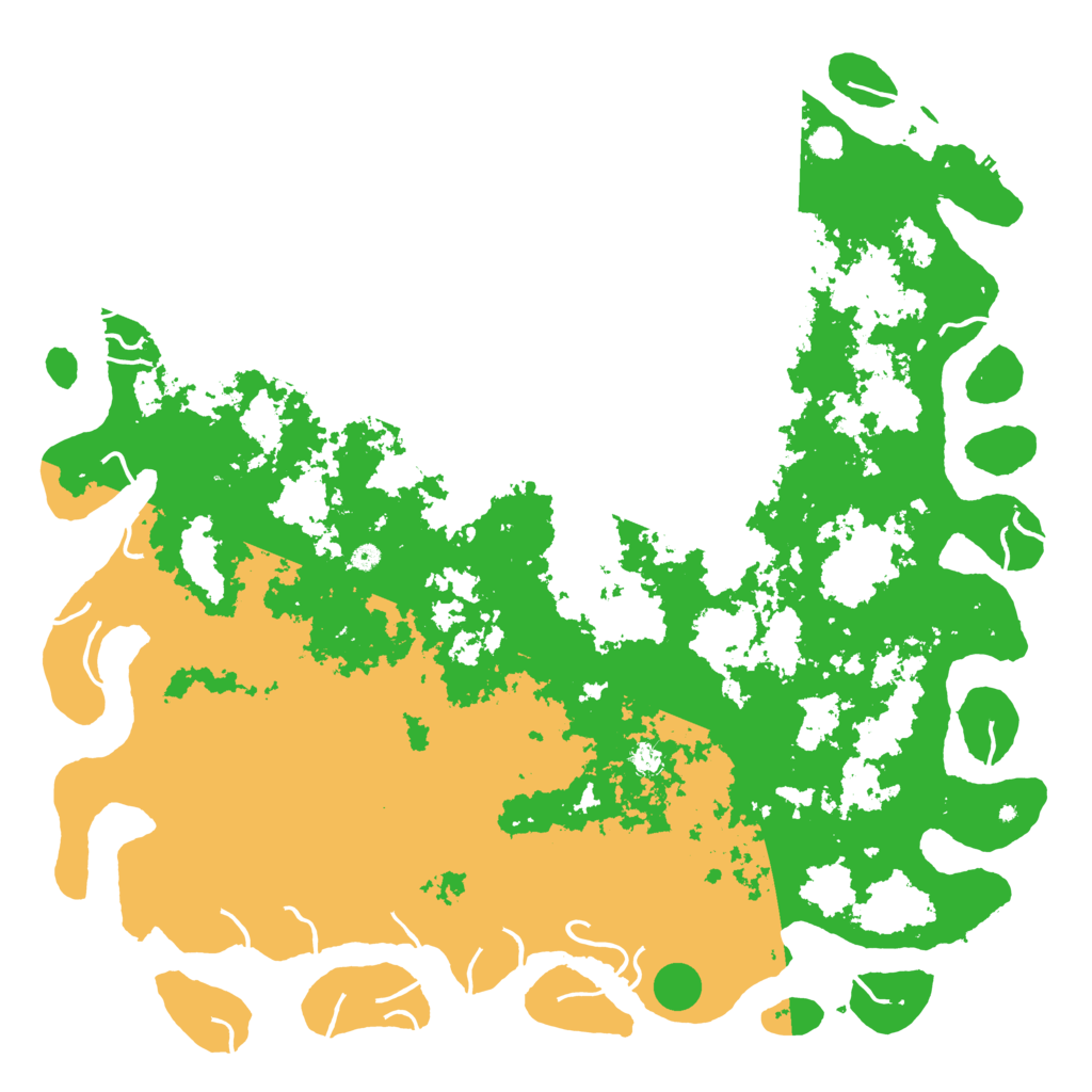 Biome Rust Map: Procedural Map, Size: 6000, Seed: 88917031