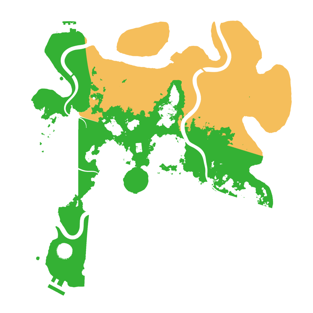 Biome Rust Map: Procedural Map, Size: 3500, Seed: 1005730444