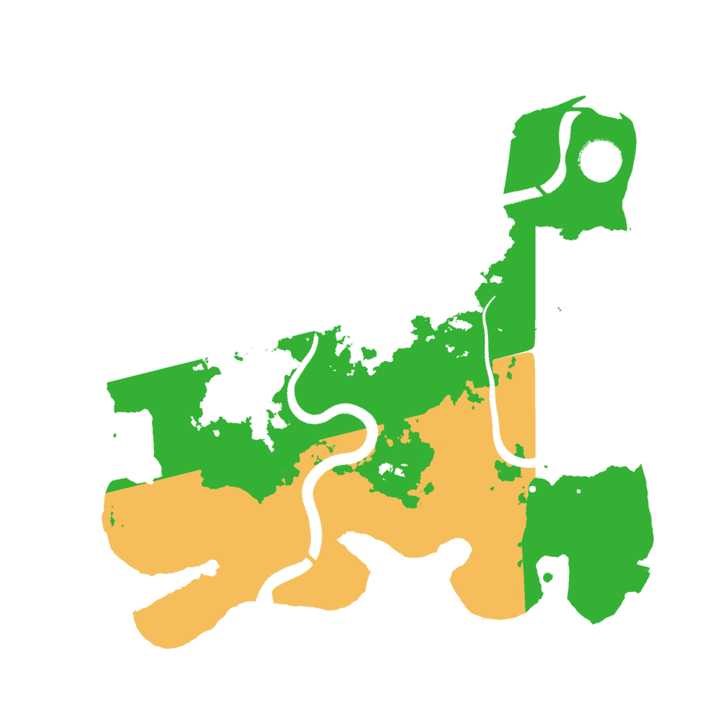 Biome Rust Map: Procedural Map, Size: 3000, Seed: 54223