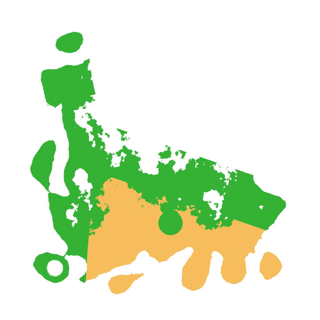 Biome Rust Map: Barren, Size: 3500, Seed: 44854