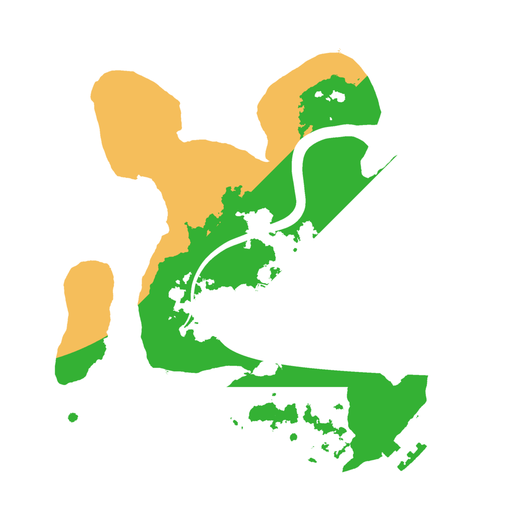 Biome Rust Map: Procedural Map, Size: 2200, Seed: 1105074714