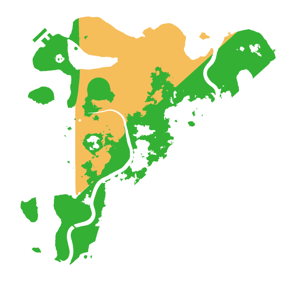 Biome Rust Map: Procedural Map, Size: 3500, Seed: 32232575