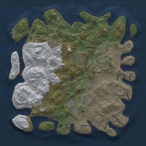 Thumbnail Rust Map: Procedural Map, Size: 4500, Seed: 66, 19 Monuments