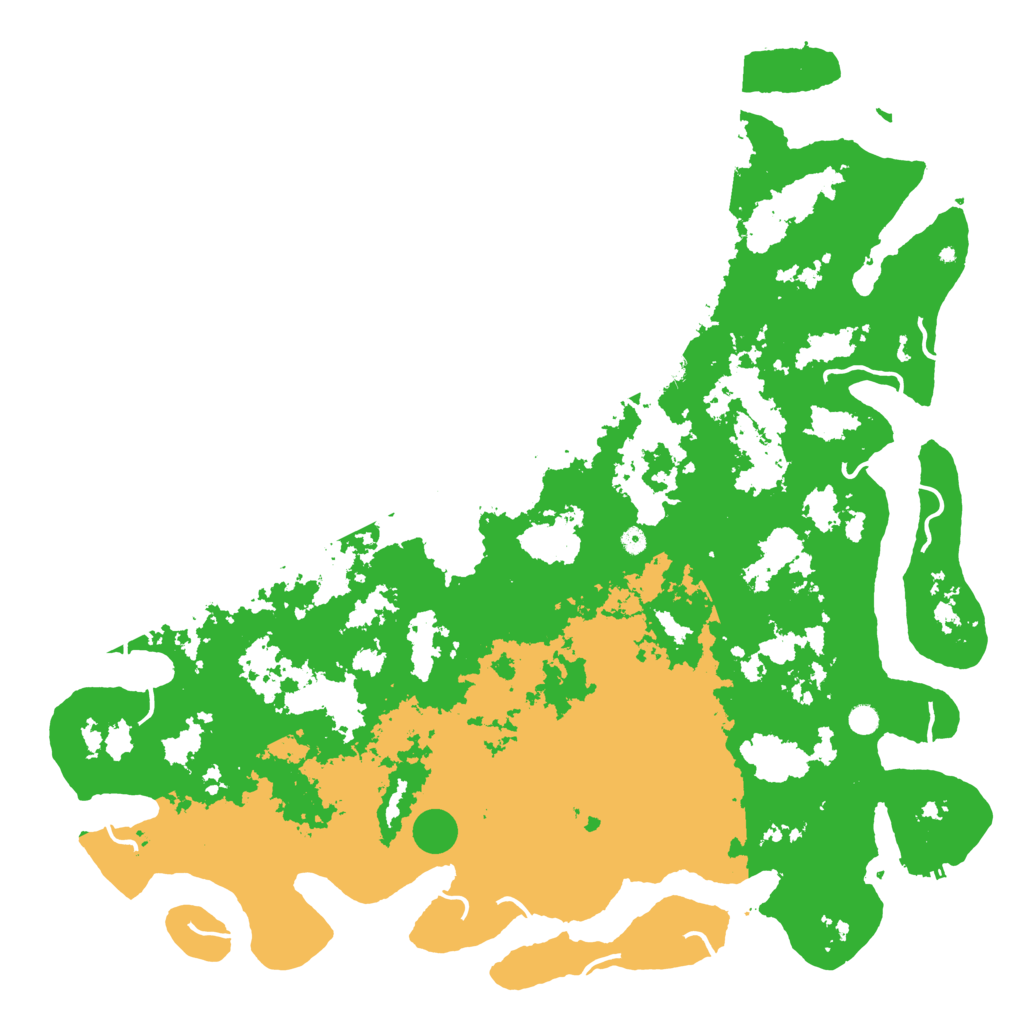 Biome Rust Map: Procedural Map, Size: 6000, Seed: 19831987
