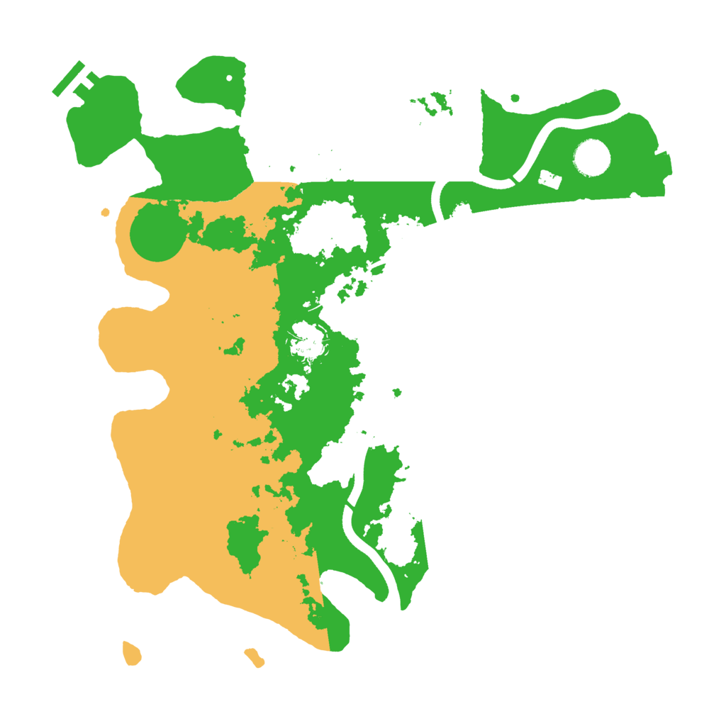 Biome Rust Map: Procedural Map, Size: 3500, Seed: 256485