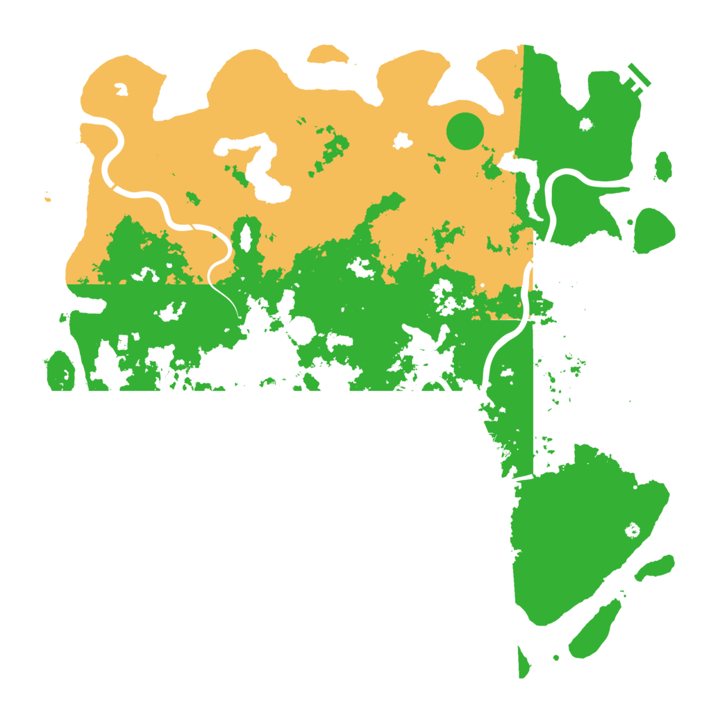 Biome Rust Map: Procedural Map, Size: 5000, Seed: 19821013