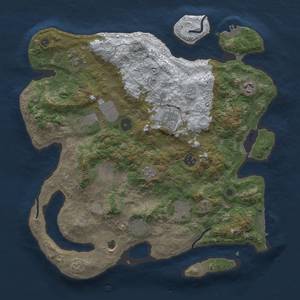 Thumbnail Rust Map: Procedural Map, Size: 3750, Seed: 778289632, 19 Monuments