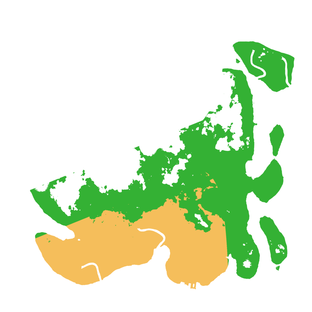 Biome Rust Map: Procedural Map, Size: 3500, Seed: 726565550