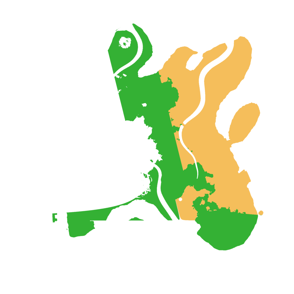 Biome Rust Map: Procedural Map, Size: 2500, Seed: 1915