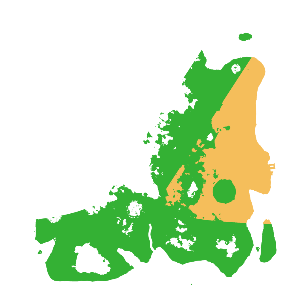 Biome Rust Map: Procedural Map, Size: 3500, Seed: 543534