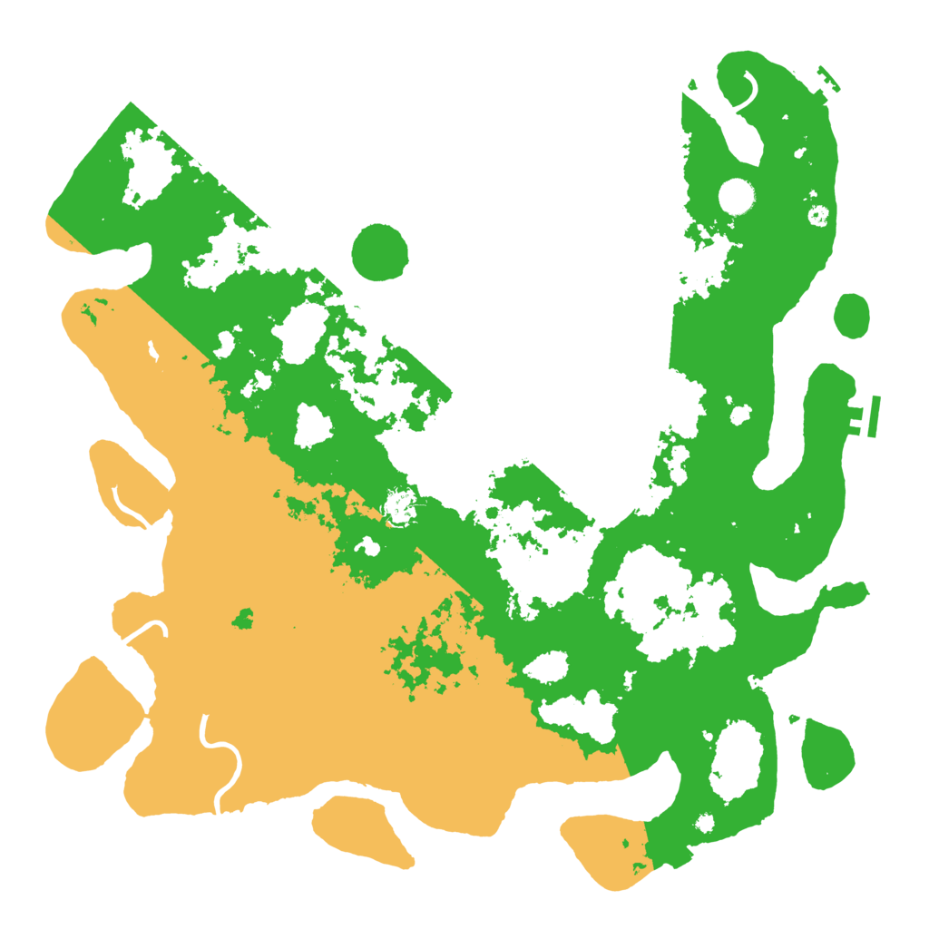 Biome Rust Map: Procedural Map, Size: 4500, Seed: 11333377