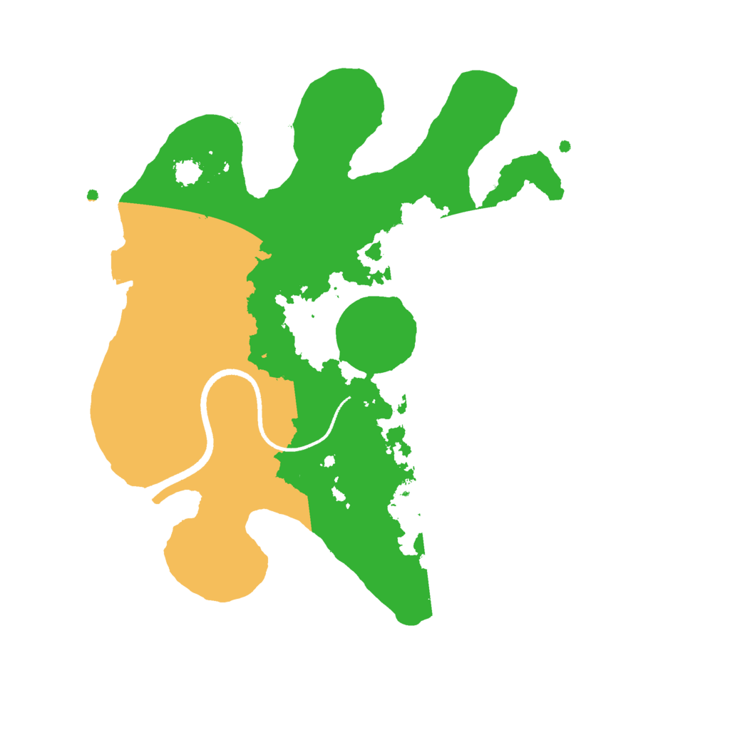 Biome Rust Map: Procedural Map, Size: 2500, Seed: 1945009308