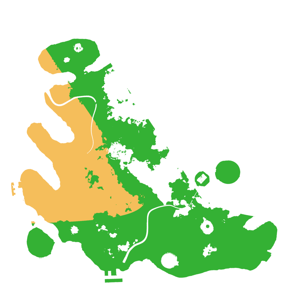 Biome Rust Map: Procedural Map, Size: 3500, Seed: 25445160