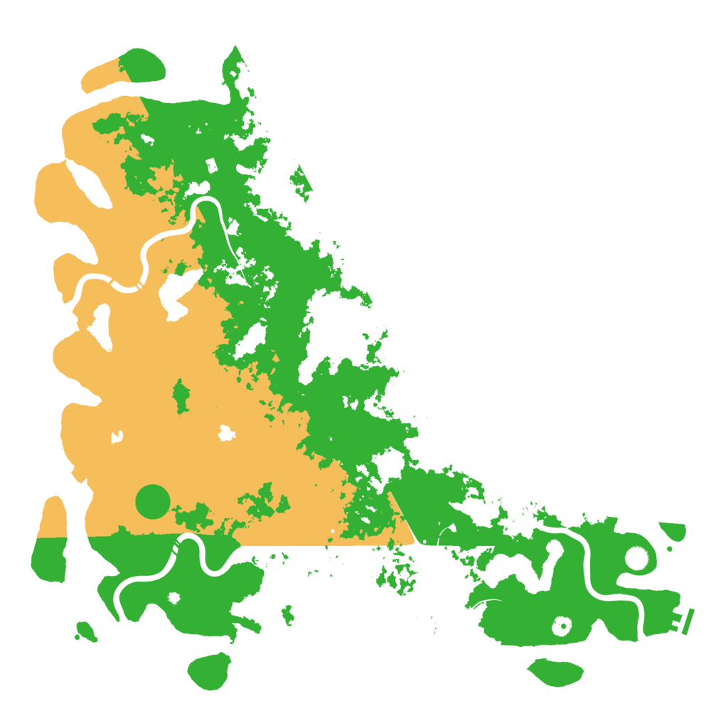 Biome Rust Map: Procedural Map, Size: 5500, Seed: 92579206