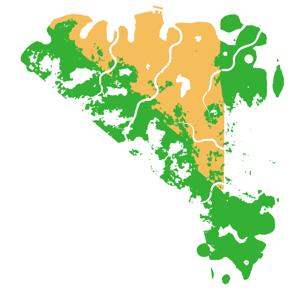 Biome Rust Map: Procedural Map, Size: 6000, Seed: 32165