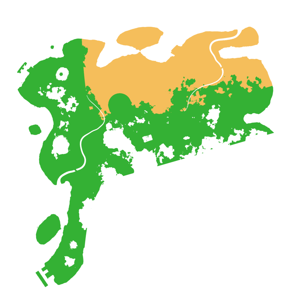 Biome Rust Map: Procedural Map, Size: 3500, Seed: 63565