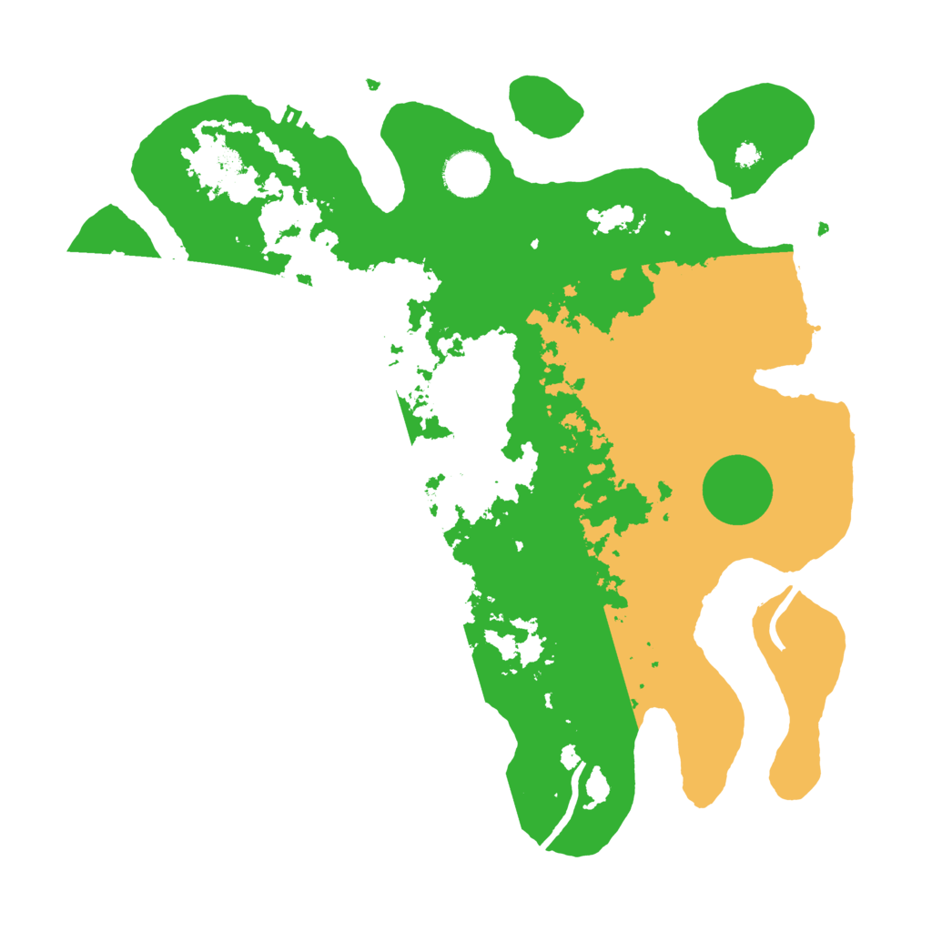 Biome Rust Map: Procedural Map, Size: 3500, Seed: 1231111