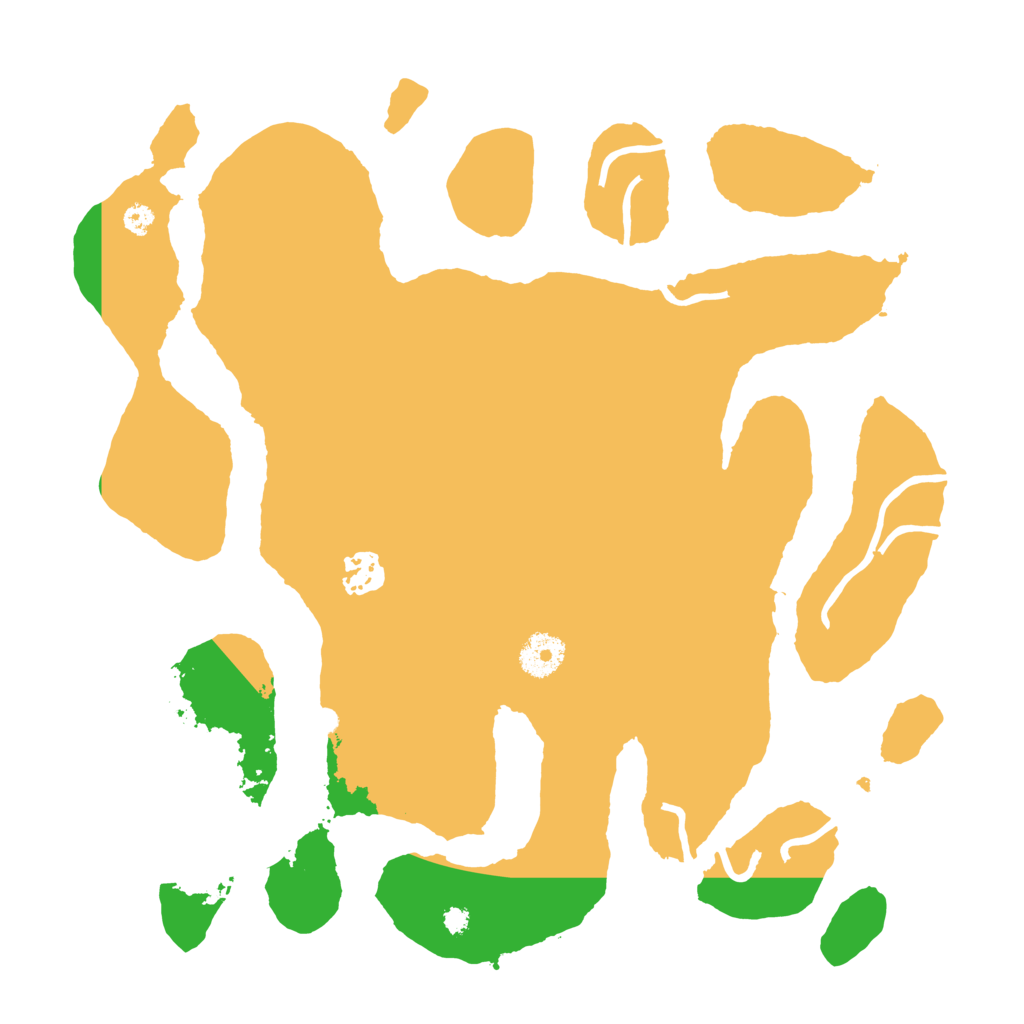 Biome Rust Map: Procedural Map, Size: 3500, Seed: 10086