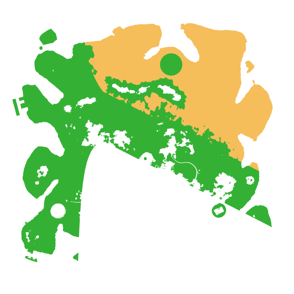 Biome Rust Map: Procedural Map, Size: 3500, Seed: 292419184