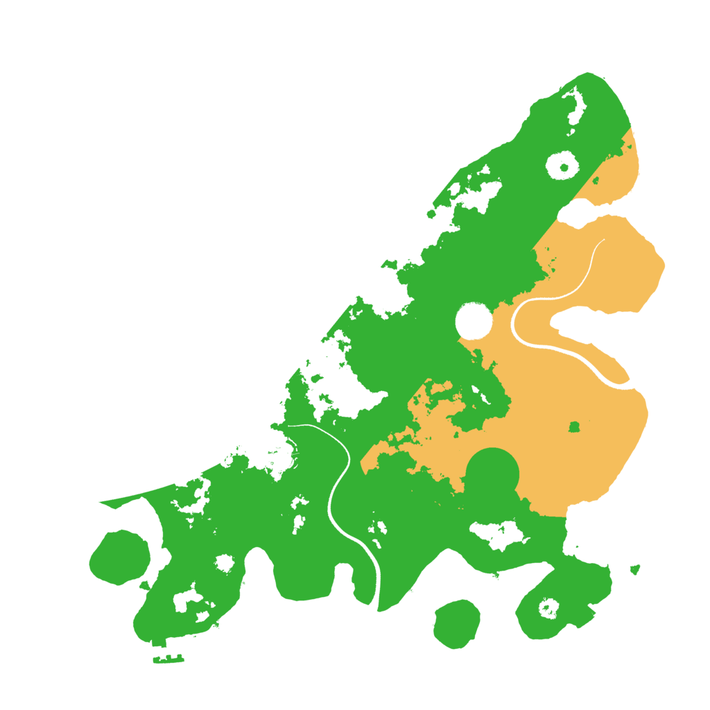 Biome Rust Map: Procedural Map, Size: 3500, Seed: 128350196
