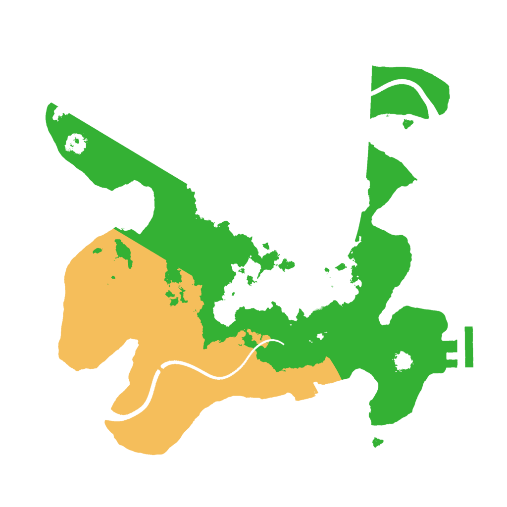 Biome Rust Map: Procedural Map, Size: 2500, Seed: 42819179