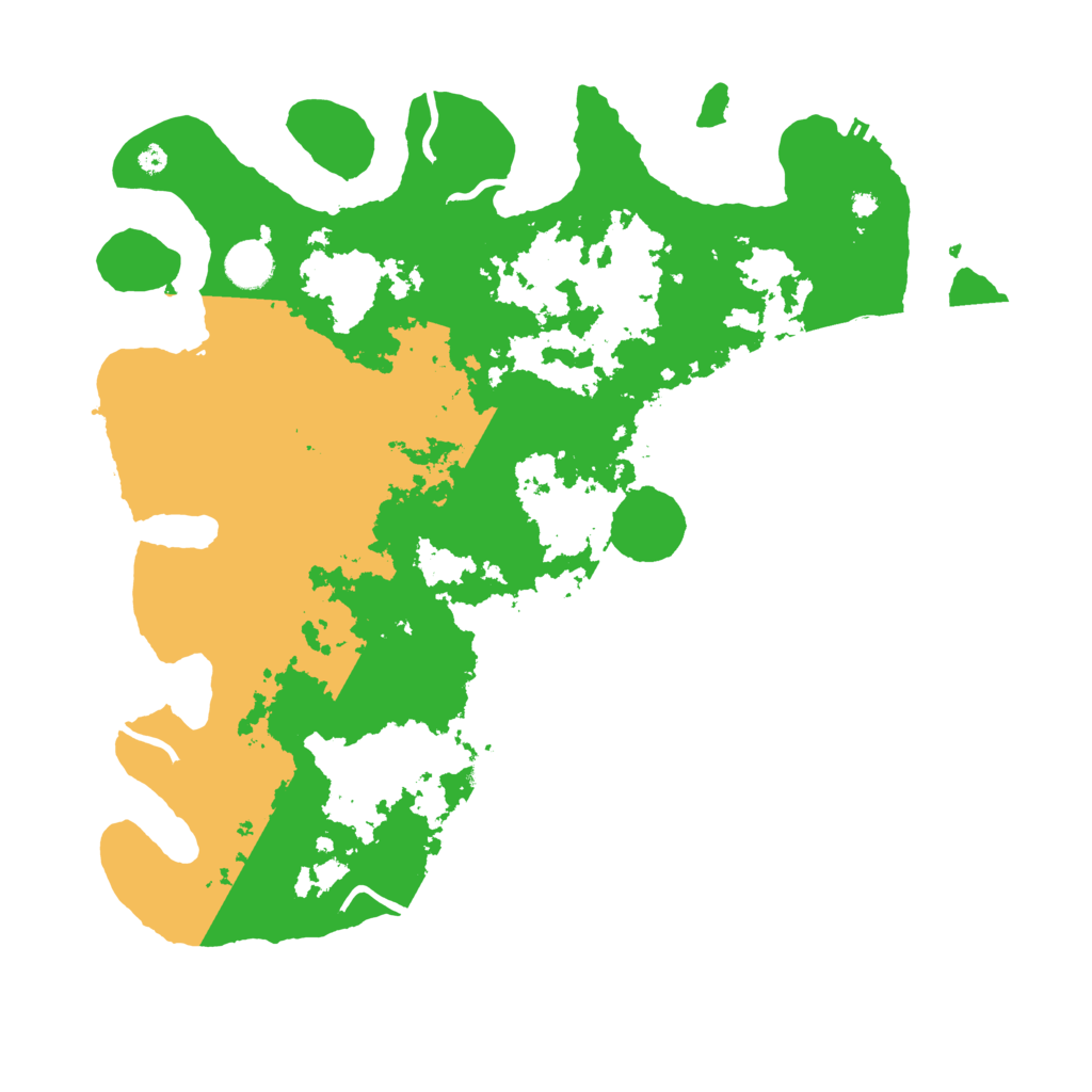 Biome Rust Map: Procedural Map, Size: 4000, Seed: 7421