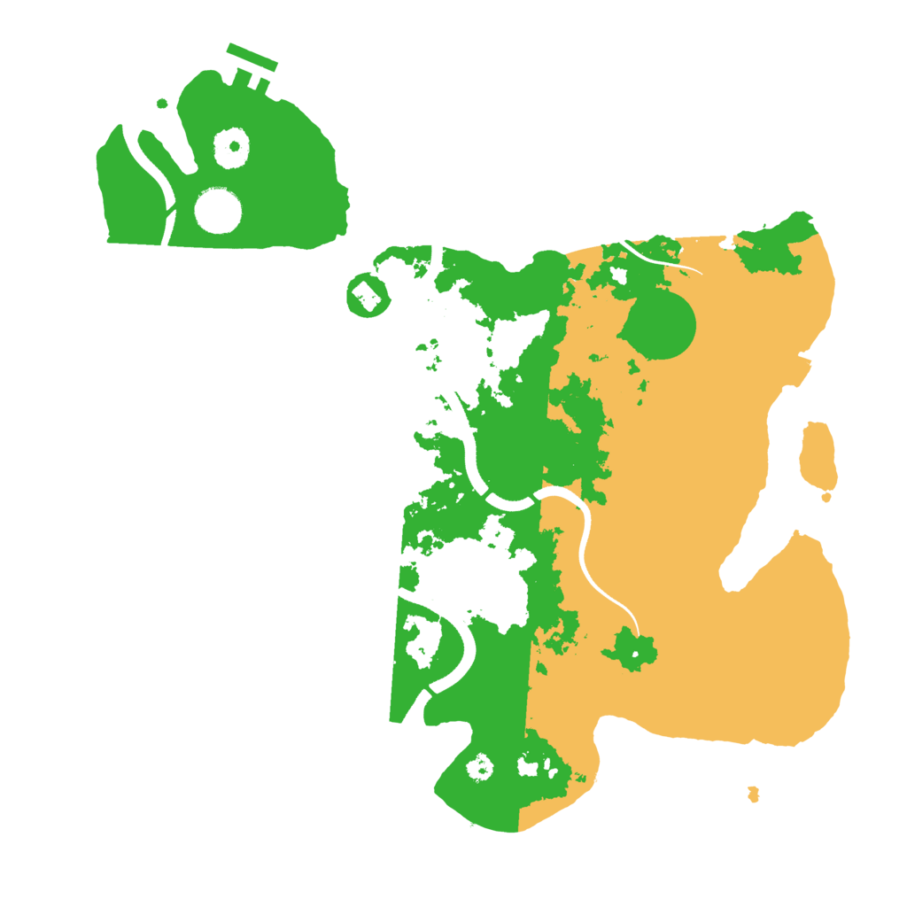 Biome Rust Map: Procedural Map, Size: 3500, Seed: 834444