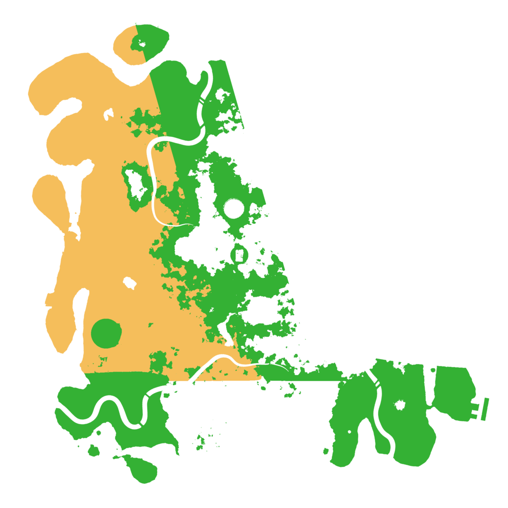 Biome Rust Map: Procedural Map, Size: 4500, Seed: 173093226