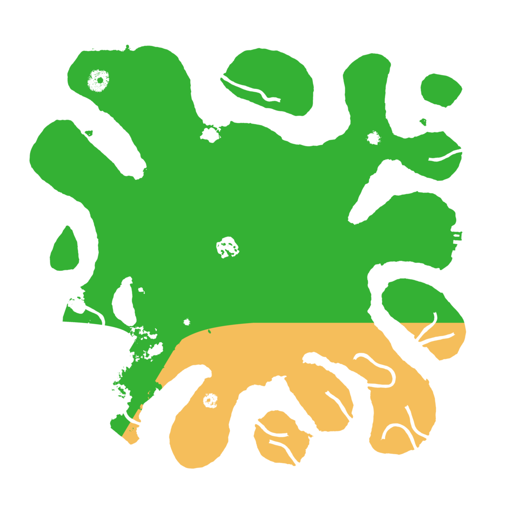 Biome Rust Map: Procedural Map, Size: 3499, Seed: 91