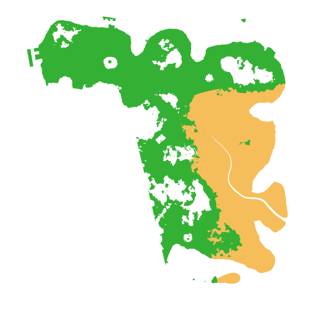Biome Rust Map: Procedural Map, Size: 3600, Seed: 1879768986