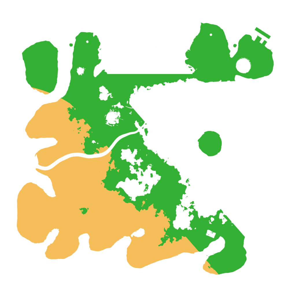 Biome Rust Map: Procedural Map, Size: 3500, Seed: 129400039